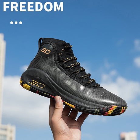 Men's Breathable High-Top Basketball Sports Sneakers