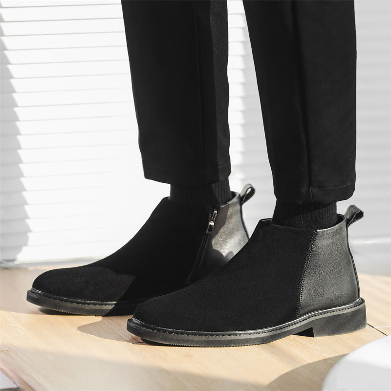 Men's Leather British Style Chelsea Boots