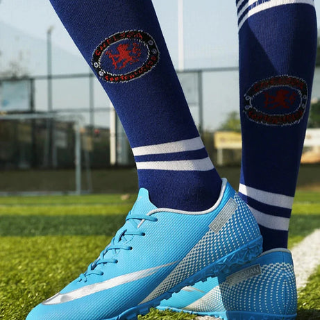 Men's Gamon Leather Low-Top Football Turf Sports Shoes