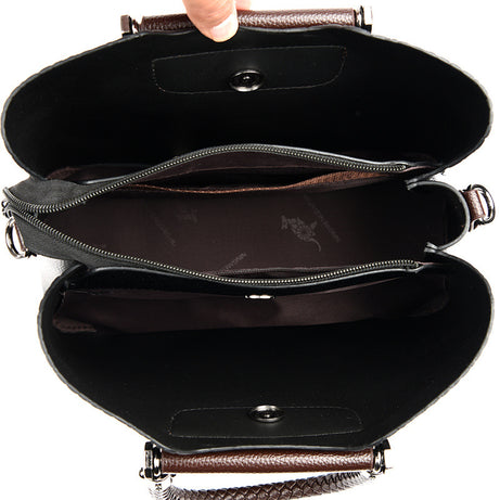 Women's Leather Portable Shoulder HandBag