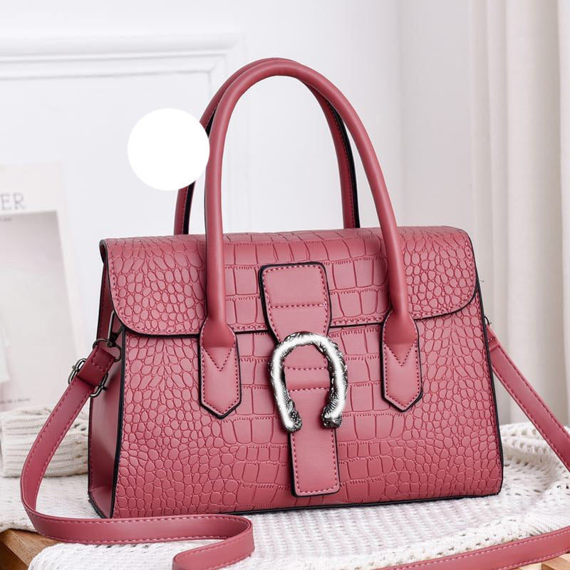 Women's Fashion Handbag Crocodile Pattern Shoulder Bag