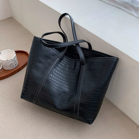 Women's Leather Large Capacity Trendy Shoulder Bag