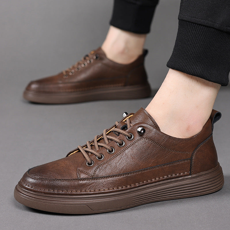 Men's Leather Trendy Versatile Casual Shoes