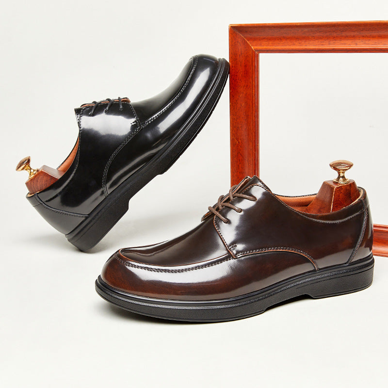 Men's Leather Glossy Formal Casual Shoes