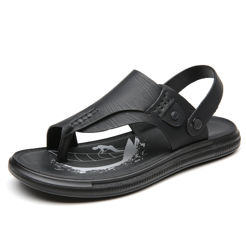 Men's Leather Fashionable Casual Sandals