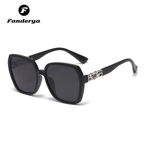 Women's Large Frame Thin Fashion Trend Polygonal Sunglasses