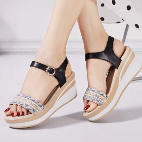 Women's High Heel Platform Roman Sandal