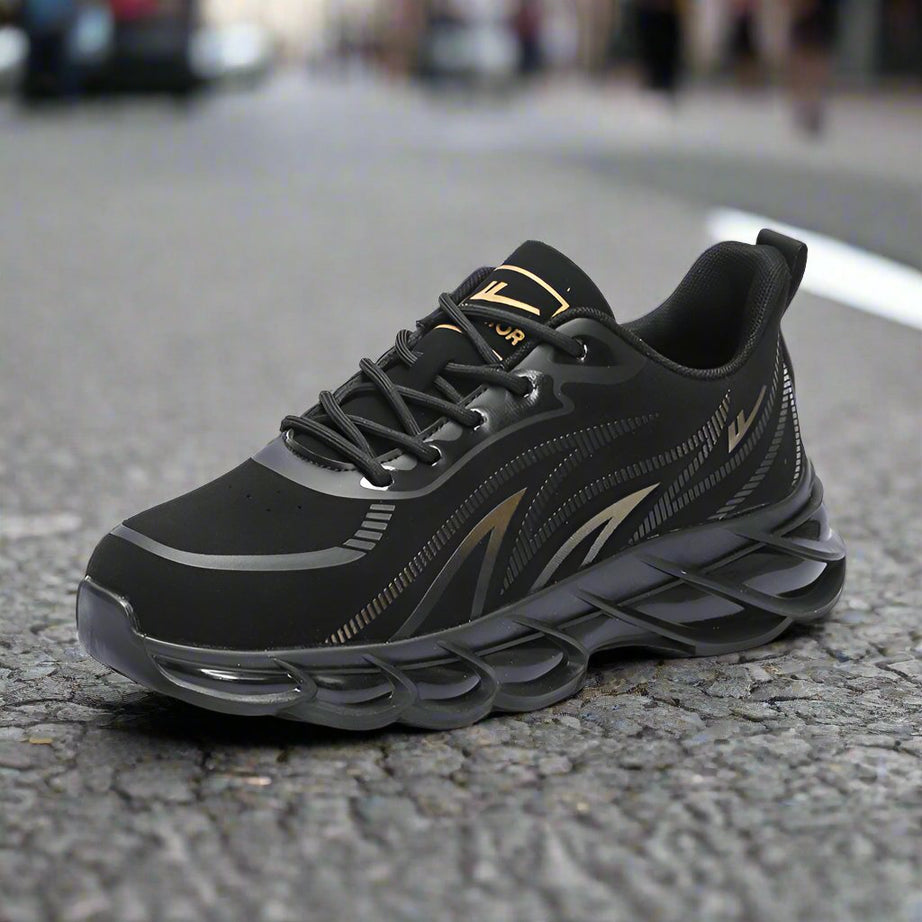 Men's Breathable Trendy Casual Sneakers - Black