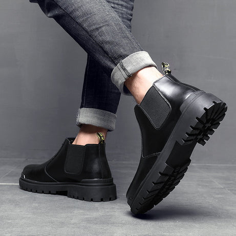 Men's British Style Leather Chelsea Boots