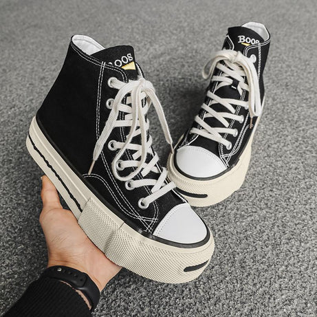 Men's High Top Trendy Canvas Casual Shoes