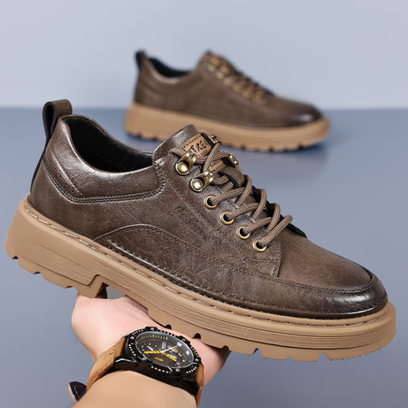 Men's Leather Leisure Trendy Casual Shoes