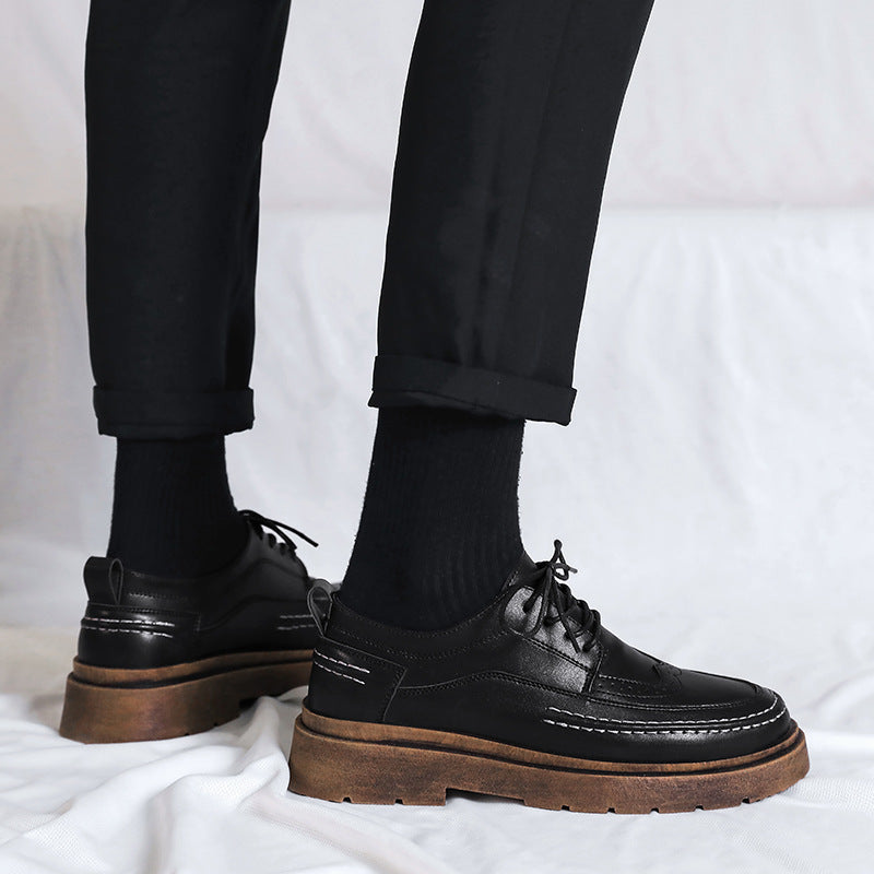 Men's Leather British Trend Fashion Outdoor Shoes
