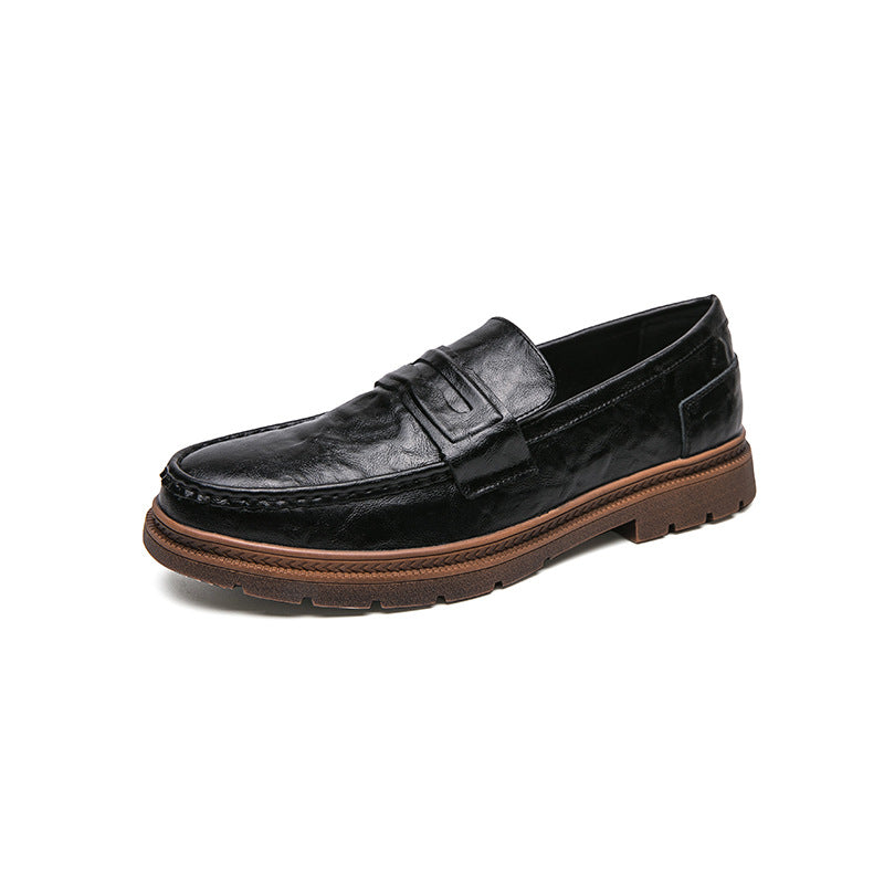 Men's Leather Fashionable Trendy Loafers Shoes