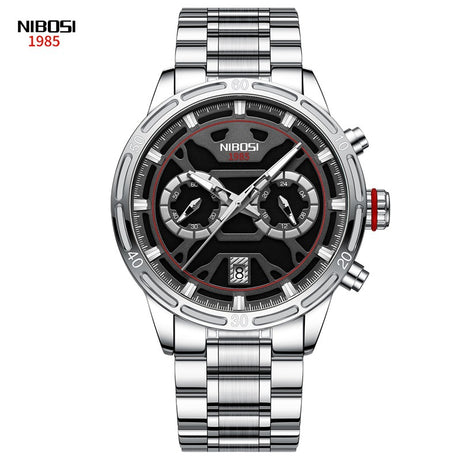 Men's Butterfly Double Snap Buckle   Watch