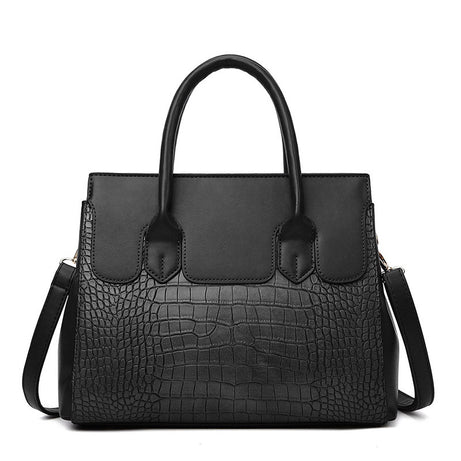 Women's Leather Shoulder Handbag Set