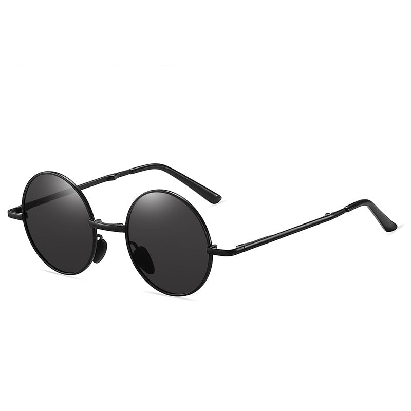 Men's Foldable Round Frame Sunglasses