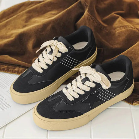 Men's Fashion Leather Vulcanized Casual Shoes