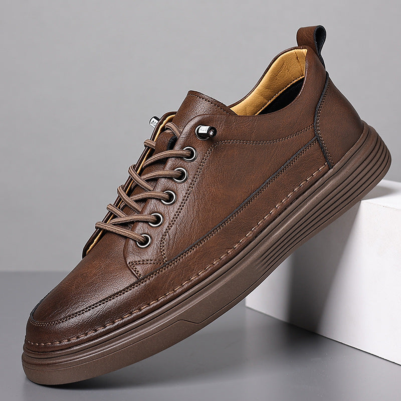 Men's Leather Trendy Versatile Casual Shoes