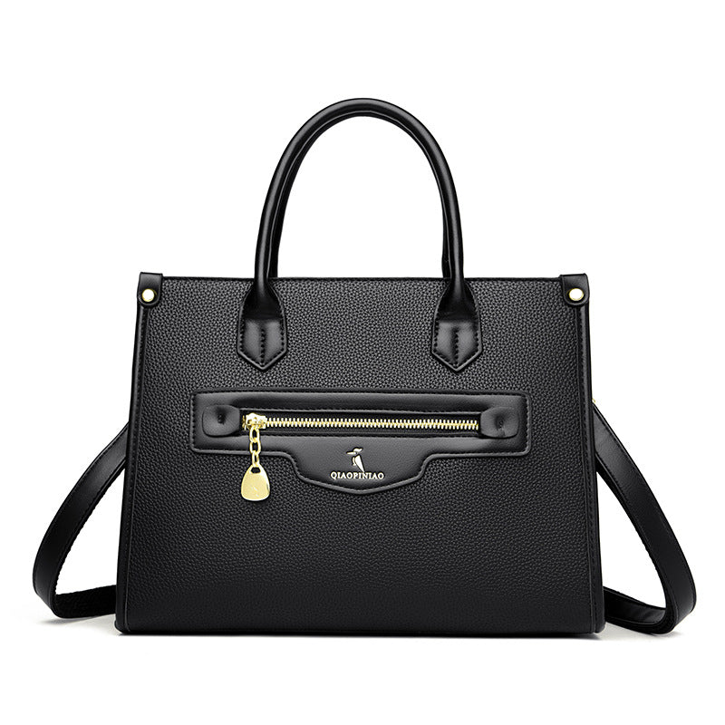 Women's Premium Contrasting Retro Shoulder Bag