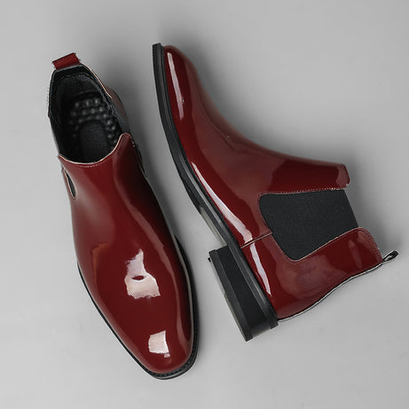 Men's British Style Leather Chelsea Boots Casual Shoes