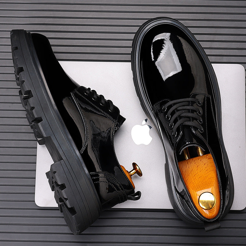 Men's Glossy Leather Casual Shoes