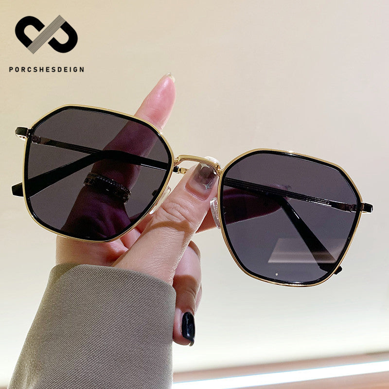 Women's Metal Artifact UV Protection Fashion Sunglasses