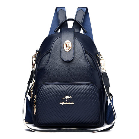 Women's Leather Versatile Stylish Backpack