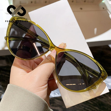 Women's Large Frame Cat Eye Retro Sunglasses