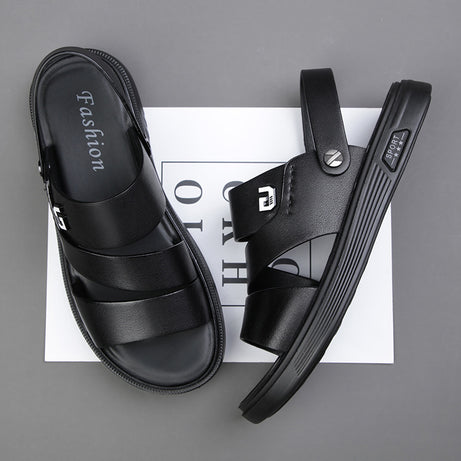 Men's Sandals Leather Casual Beach Shoes