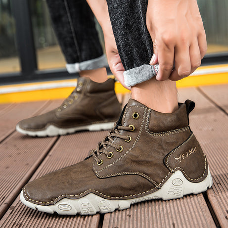 Men's Fashion Leather Casual Martin Boots