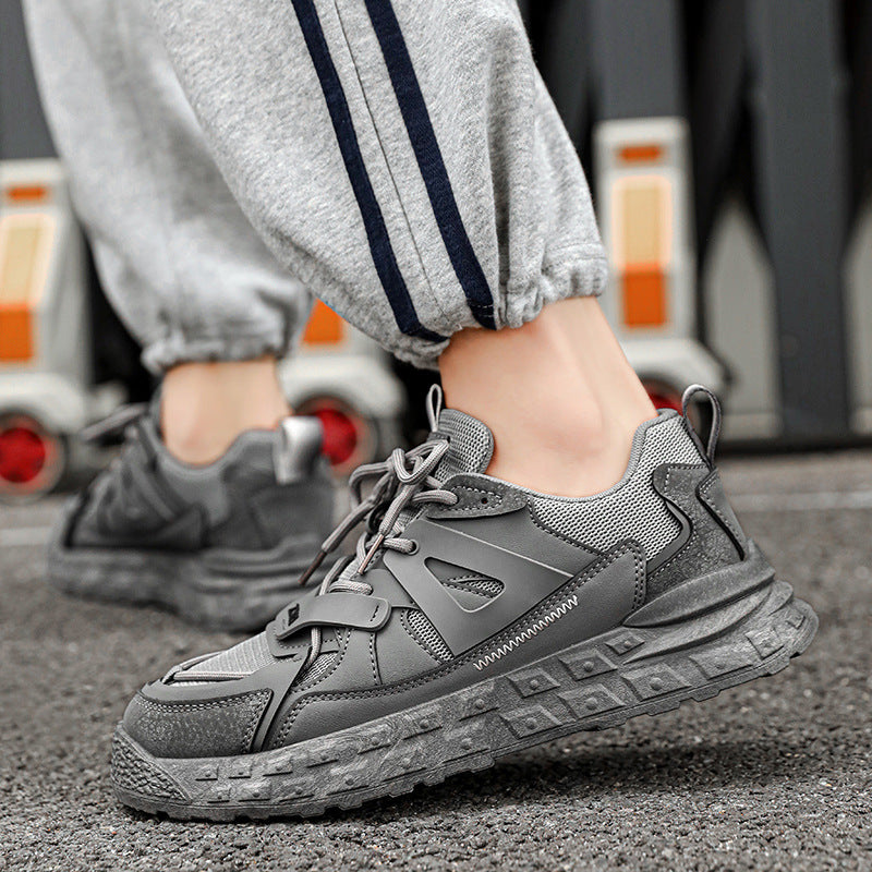 Men's Trendy Solid Color Thick-soled Heightening Shoes
