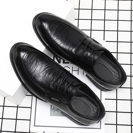 Men's Leather Derby British Style Casual Shoes