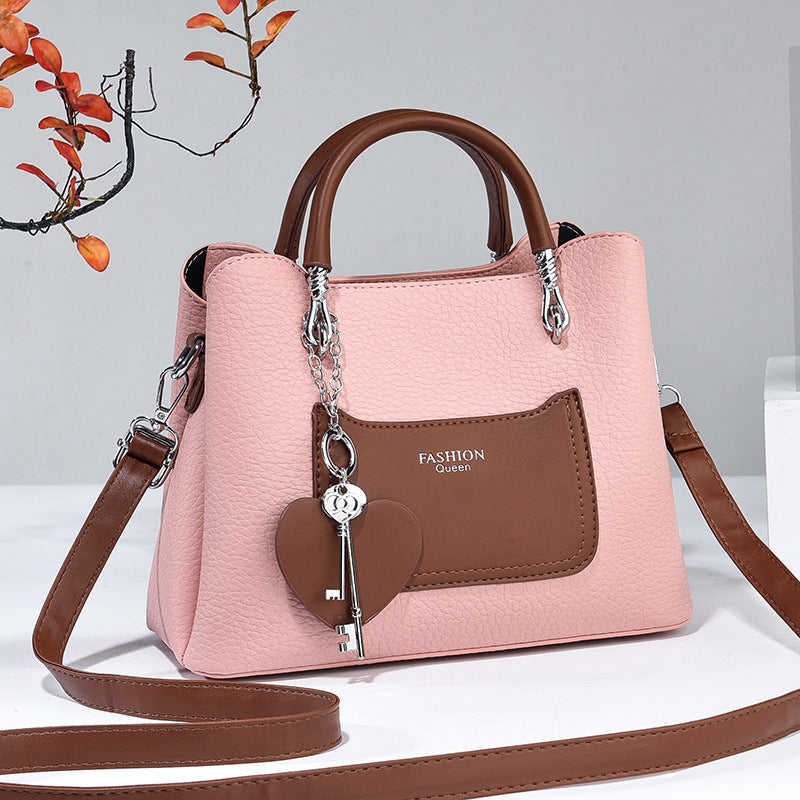 Women's Leathe Trendy Hand & Shoulder Bag
