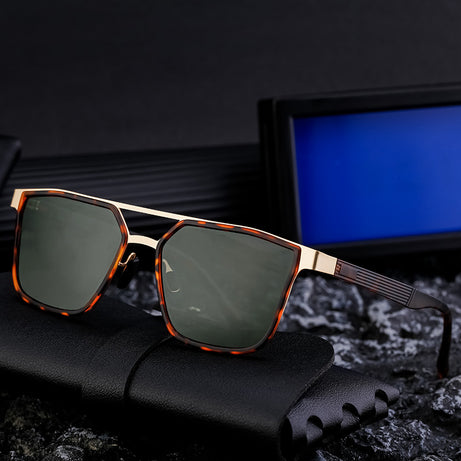 Men's Fashion Small Frame Square Trendy Sunglasses