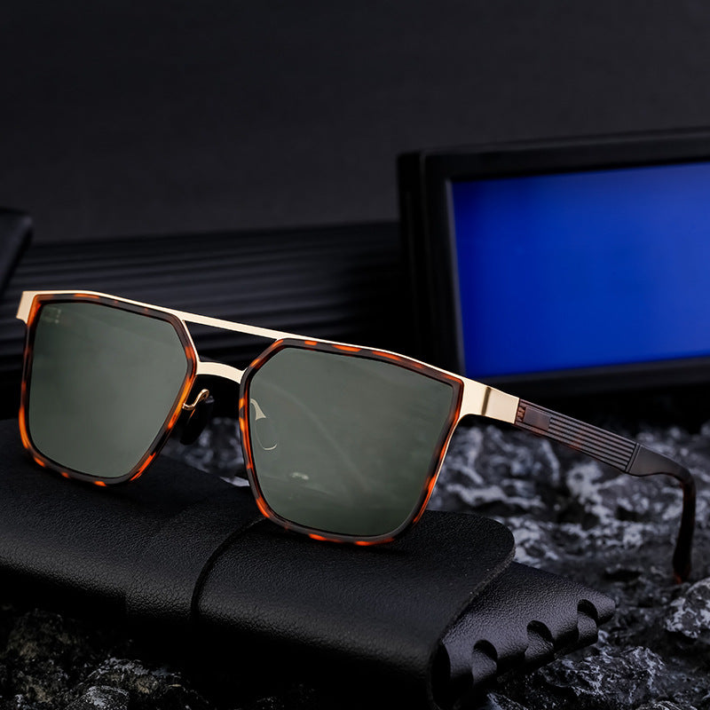 Men's Fashion Small Frame Square Trendy Sunglasses