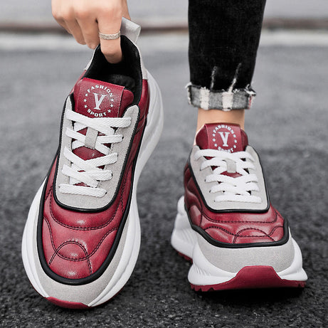 Men's Leather Fashion Outdoor Running Shoes