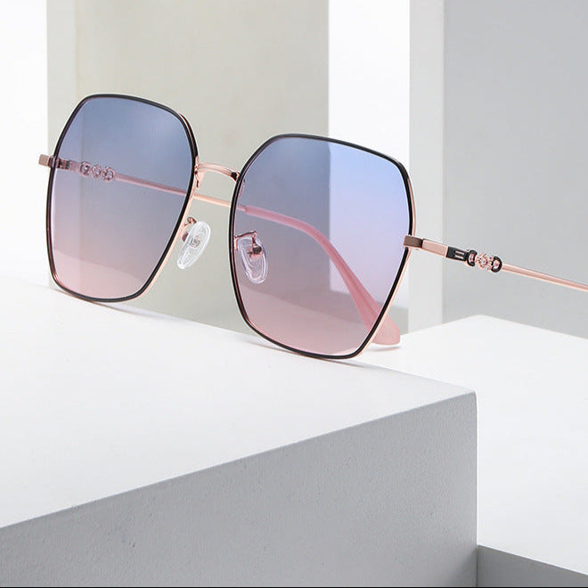 Women's Polarized Anti-ultraviolet Trend Round Face Sunglasses