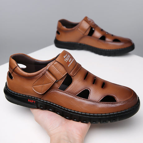 Men's Leather Breathable Casual Sandals