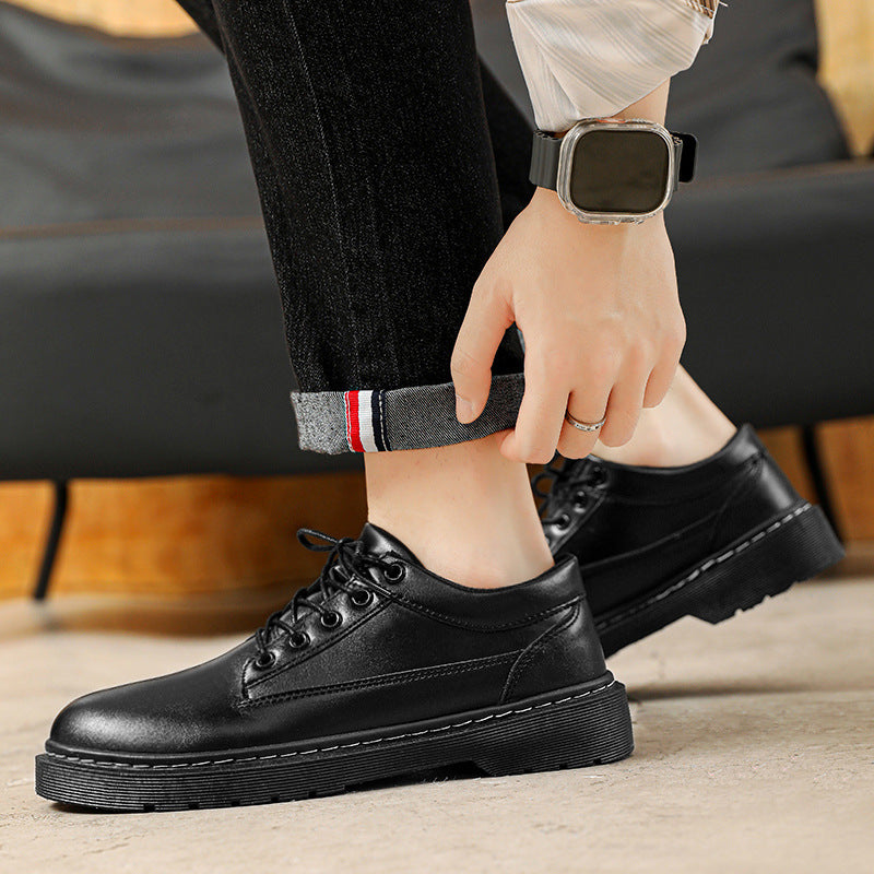 Men's Leather Outer Wear Fashion Trendy Shoes
