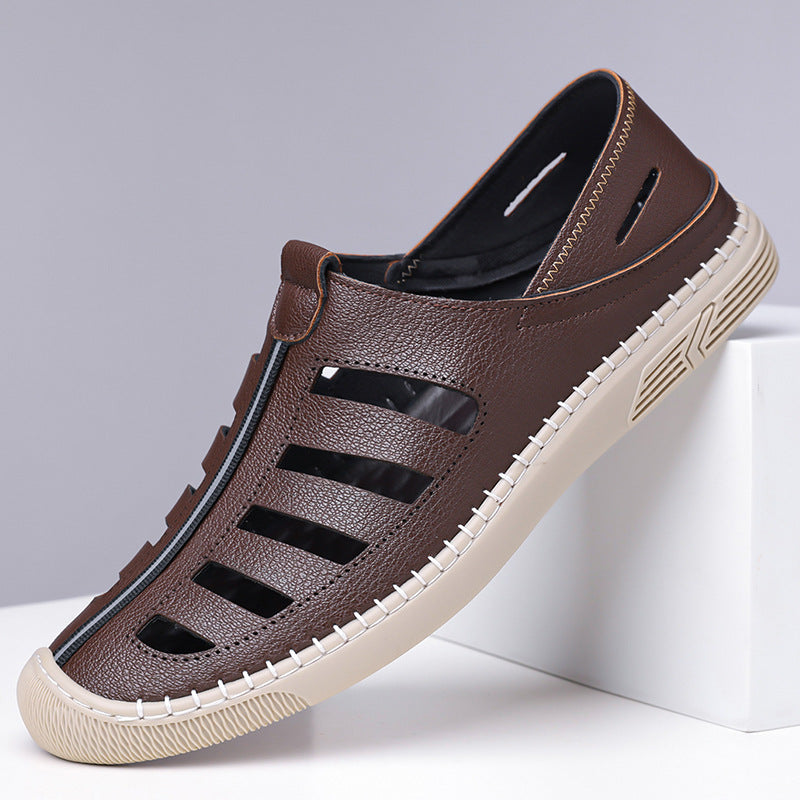 Men's Leather Breathable Roman Sandals