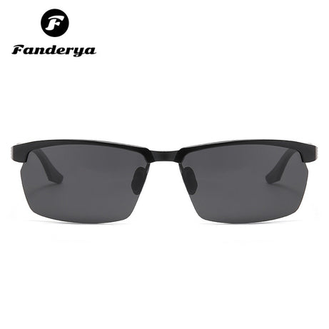 Men's Aluminum Half-frame Polarized UV-proof Sunglasses