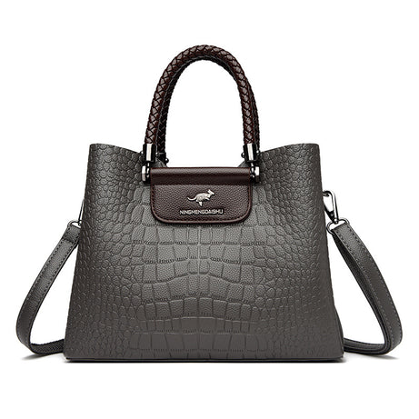 Women's Leather Portable Shoulder HandBag