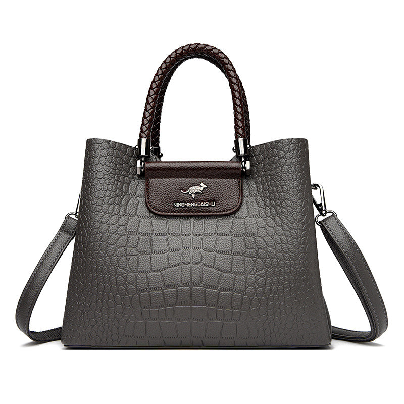 Women's Leather Portable Shoulder HandBag