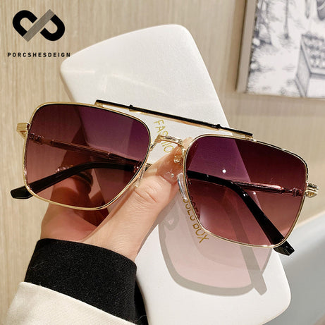 Women's Metal Trendy Sunshade UV-proof Sunglasses