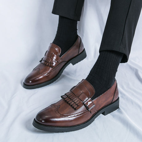 Men's Leather British Style Trend Retro Shoes