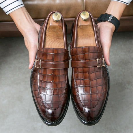 Men's Leather Trendy British Style Pointed Shoes