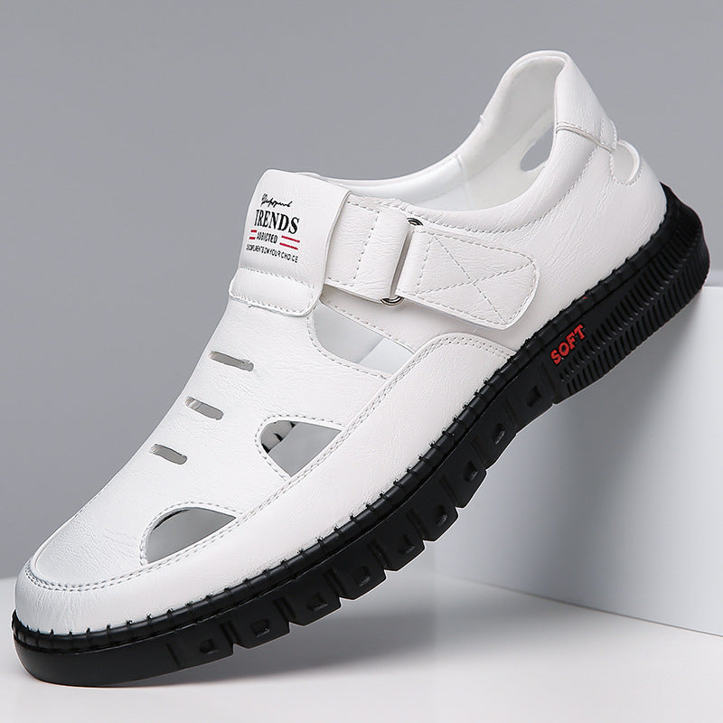 Men's Leather Breathable Casual Sandals