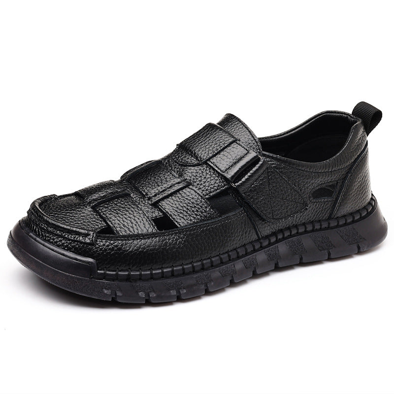 Men's Leather Roman Style Casual Sandals