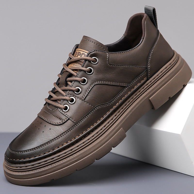 Men's Leather Low-Top Casual Martin Shoes