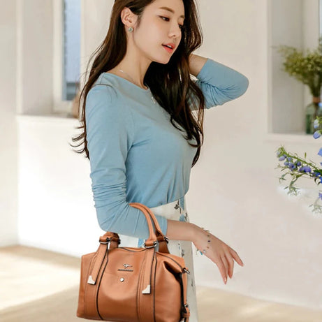 Women's Leather Large Capacity Shoulder Bag